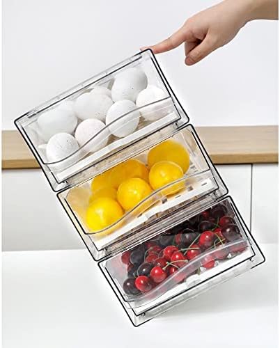 Diskary Fridge Organizer, 2 Drawers, Large