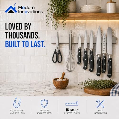 Modern Innovations 16 Inch Stainless Steel Magnetic Knife Bar
