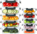 BAYZZ 10 Pack Glass Meal Prep Containers with Lids