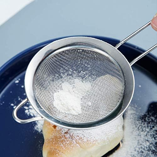 Kyraton Fine Mesh Strainer 6 Pieces Set, Flour Sifter For Baking