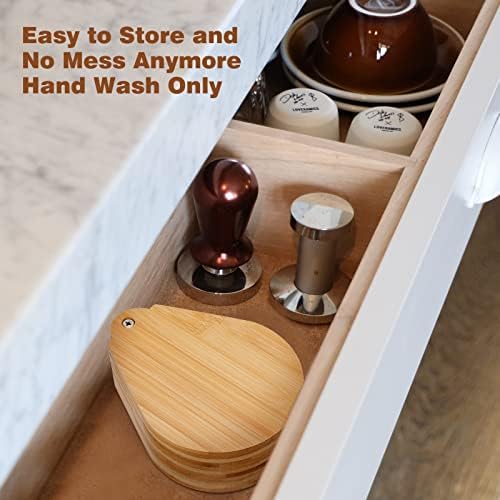 Margarita Salt Rimmer Set,1 Pack 3 Tier Bar Glass Rimmer Bamboo Wood