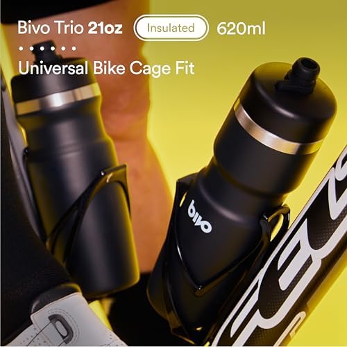 Bivo Trio 21oz Insulated Stainless Steel Bike Water Bottle - for