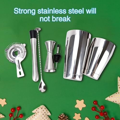 24 Pcs Shaker Set Stainless Steel Cocktail Drink 18 oz&28 oz Shaker