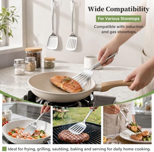 3 PCS Stainless Steel Spatulas Set