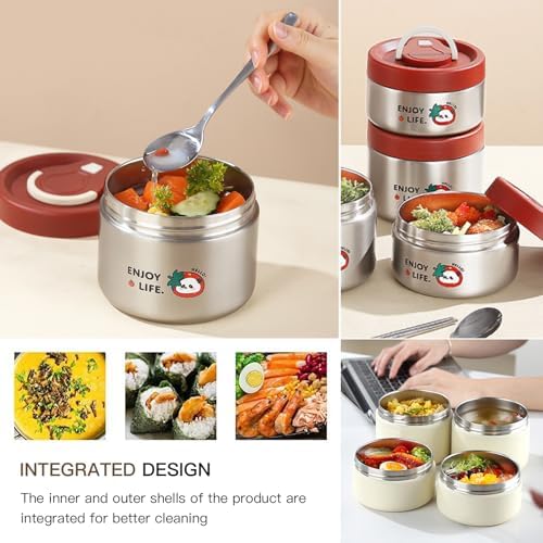 lunch box for women with Lunch Bag, Wide Mouth Vacuum Stainless Steel