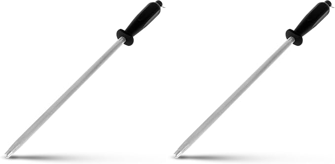 Professional Carbon Steel Black Knife Sharpening Steel by ALLWIN-HOUSEWARE