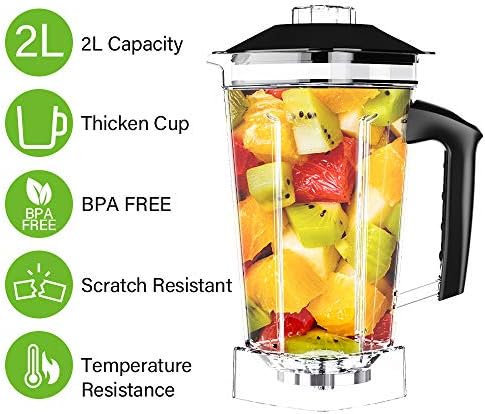 Professional Countertop Blender, 2200-Watt, 2L Jar