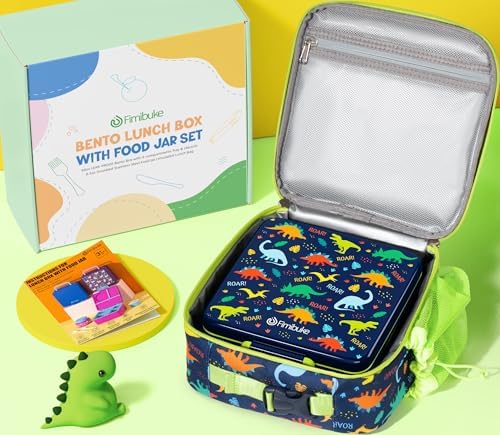 Fimibuke Leakproof Kids Bento Lunch Box with Thermo
