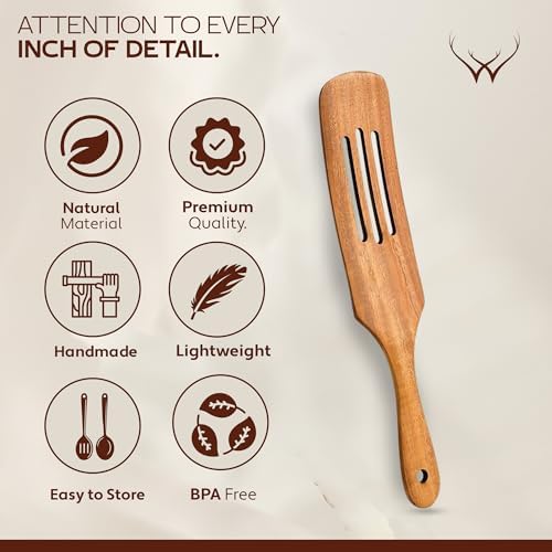 8PCS Wooden Spurtle Cooking Utensil Set