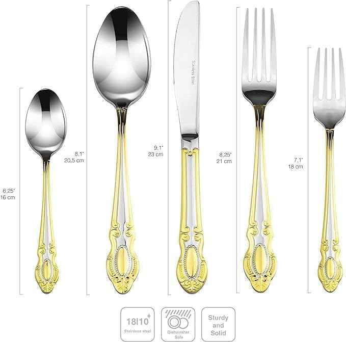 Venezia Collection "Michelangelo" 75-Piece Fine Flatware Set