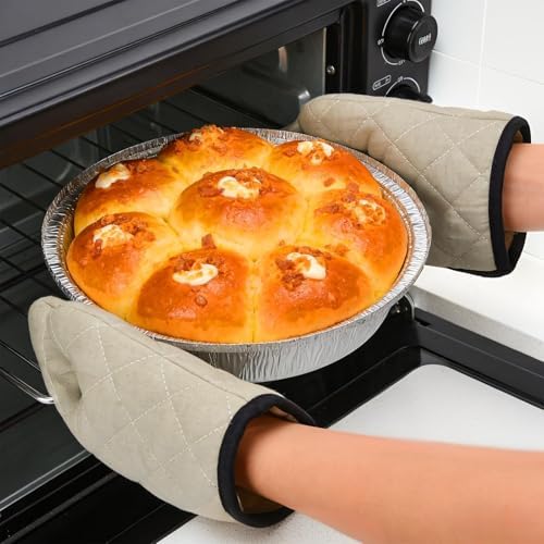 50 Pack 9" Round Aluminum Pans with Clear Lids, Pie Tins Disposable