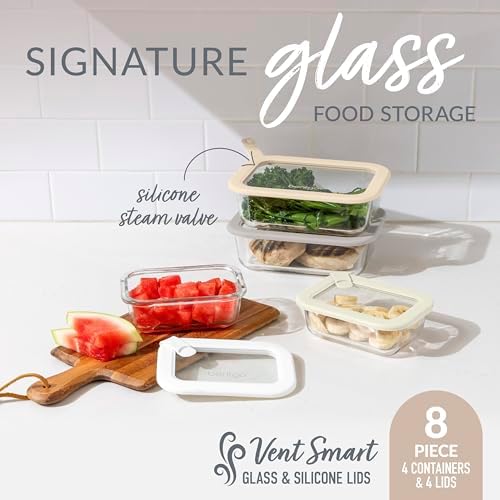 Bentgo Signature Glass Food Storage Containers, 8 Piece Set