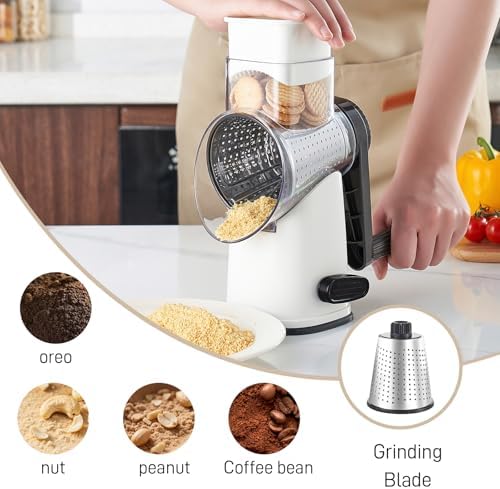 Weltonhm 4-in-1 Cheese Grater, White