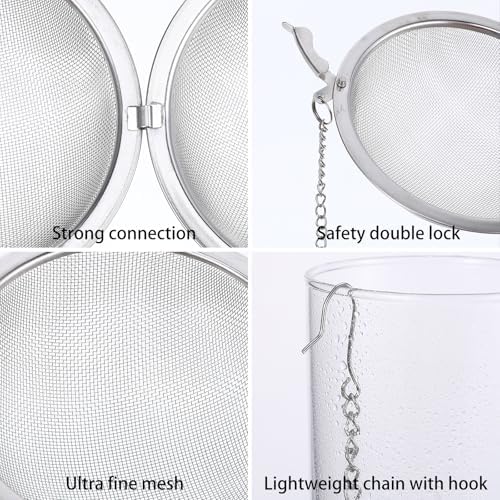 20 Pack Stainless Steel Mesh Tea Ball, Assorted Sizes