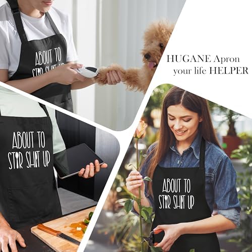 Funny Kitchen Apron with Pockets, Gifts for Chefs Cooks, Gifts for