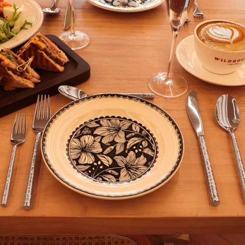 18/10 Stainless Steel Flatware Set Hand Forged Silverware Set Cutlery