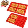 2Pcs Silicone Waffle Mold, Nonstick Waffle Maker Baking Tray Oven Air