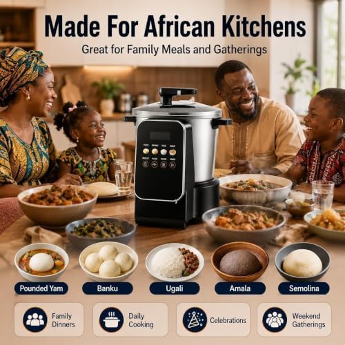 Automatic Starchy Staple Mash Maker, 6L Capacity