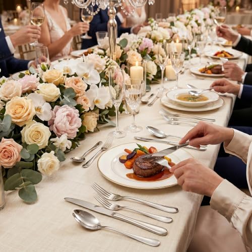 20 Piece Silverware Set, Kitchen Utensils Set for Restaurant & Home