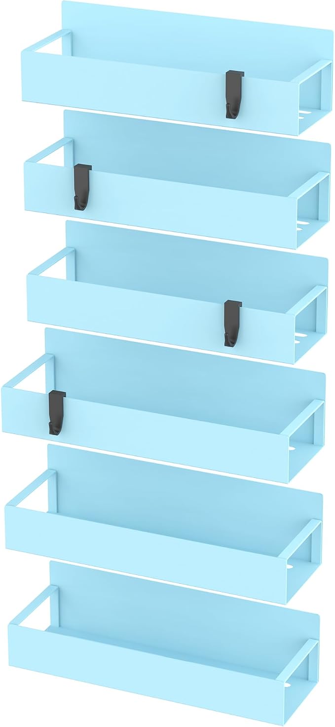 HuggieGems 6 Pack Magnetic Spice Storage Rack Organizer - Image 6