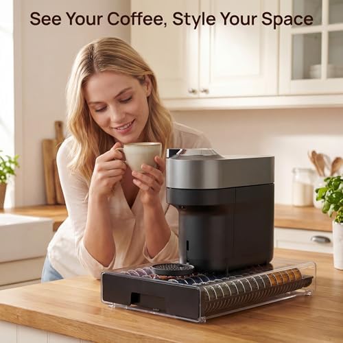 Vtopmart Coffee Pod Drawer Organizer for Nespresso Vertuo Pods