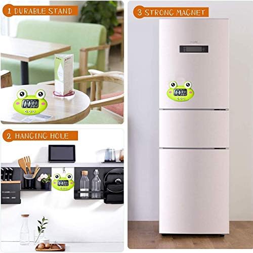 Cute Cartoon Animal Digital Kitchen Timer, Magnetic LCD