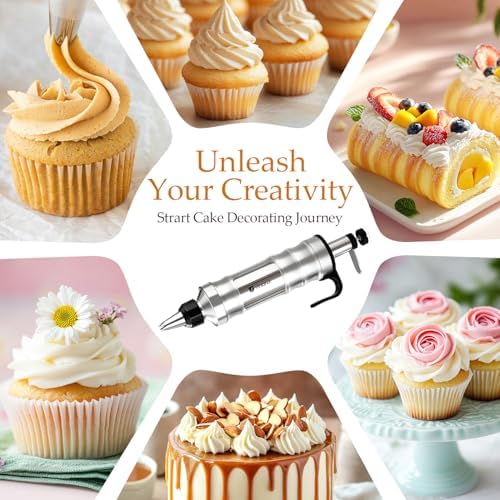 Dessert Decorating Syringe Set Icing Piping Kit Frosting Piping Kit