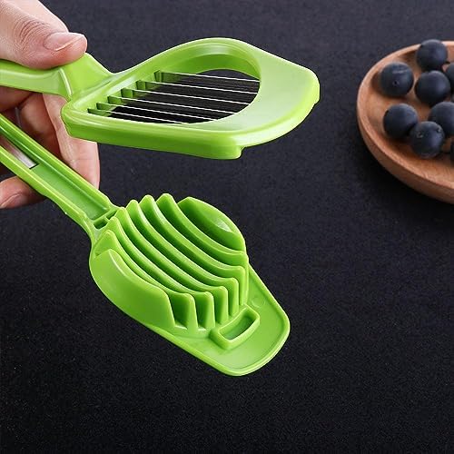 2pcs Stainless Steel Egg Slicer Fruit Cutter,Handheld Mushroom Kiwi