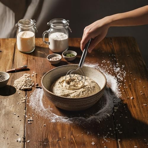 NAZANIN 3-Piece Premium Whisk Set - 304 Stainless Steel Danish Dough