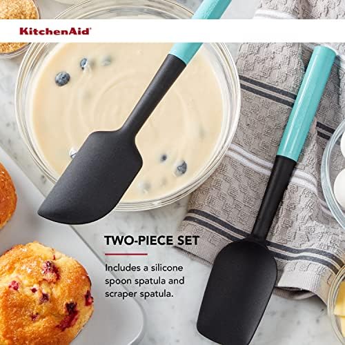 KitchenAid Universal Spatula Set, 2-Piece, Aqua Sky