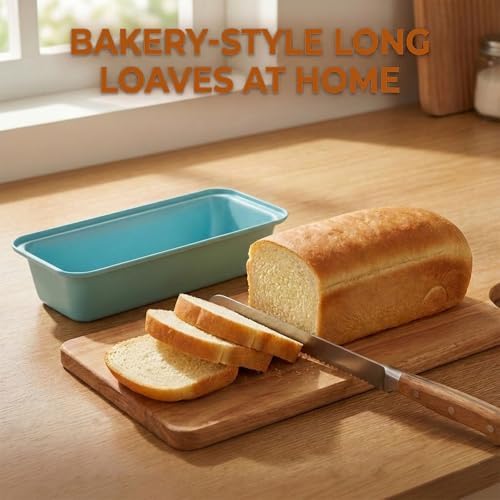2 Pack 12x 4 Loaf Pan, Large Bread Pans for Baking Homemade Bread