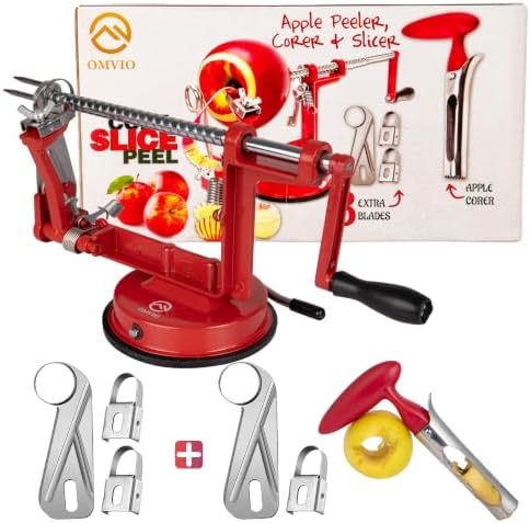 Apple Peeler, 5 in 1 Apple Slicer Corer Tool with Durable Stainless