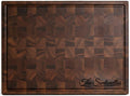 GrainWoods Walnut End Grain Cutting Board, 16 x 10 x 2 Inches