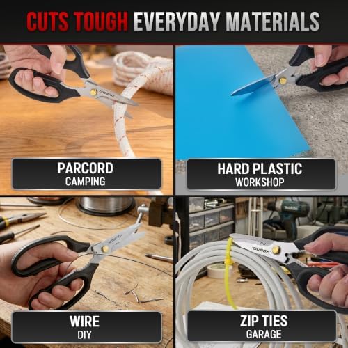 DUROX - Heavy Duty Scissors, Multipurpose Utility Scissors. Built to