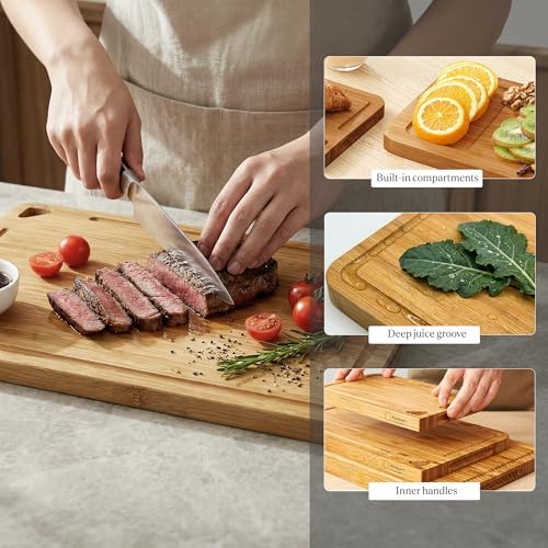 Koppen Bamboo Cutting Board, Hydrothermal Cell-Level Wood