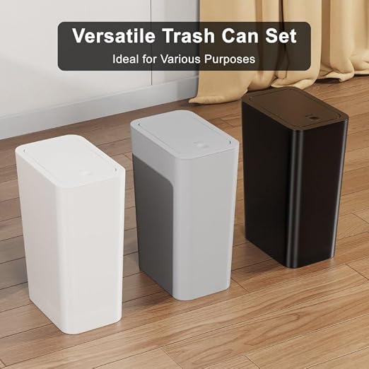 N. NETDOT 3 Pack Small Trash Can - Image 5