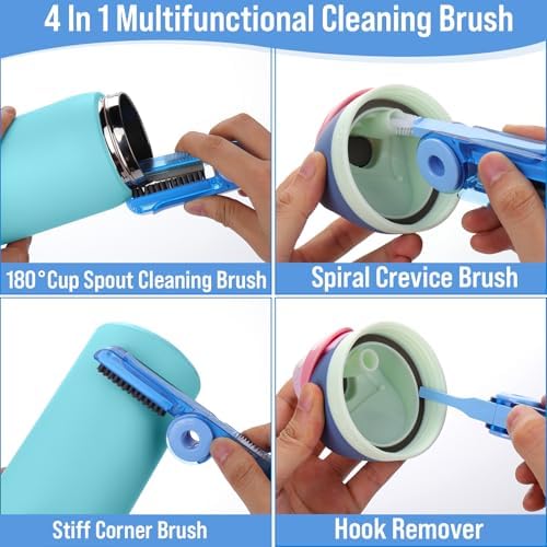 XANGNIER Water Bottle Cleaner Brush Set for Owala 24oz/32oz/40oz Cup,5