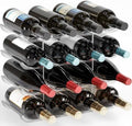 Yieach 4 Tier Stackable Wine Racks Countertop,Sturdy and Durable Wine