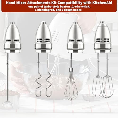 Hand Mixer Beater Attachments for KitchenAid Set of 6