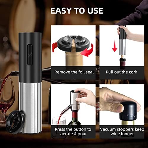 Wine Gifts-Electric Wine Opener and Aerator Set-Wine Dispenser Battery