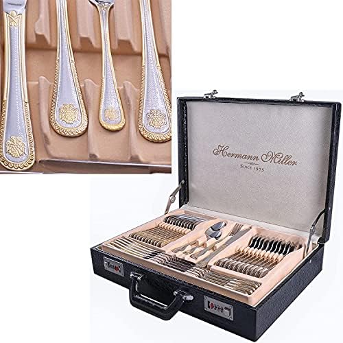 Royal Family Collection 72 Piece Fine Flatware Silverware Set with