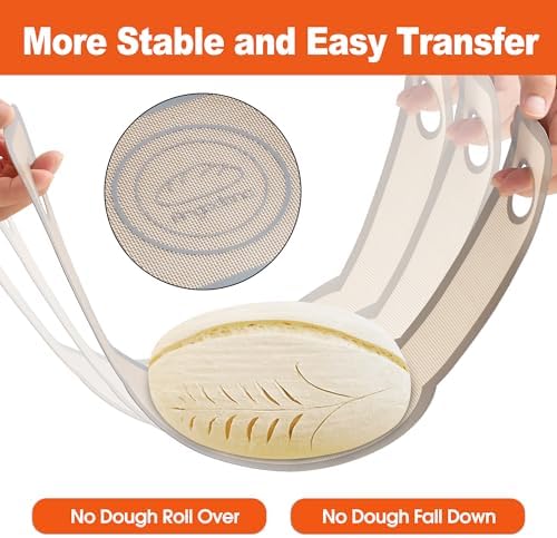 Angadona Silicone Bread Sling Oval. Non-Stick & Easy Clean Reusable