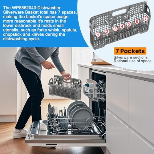 WP8562043 8531233 Dishwasher Silverware Basket Replacement