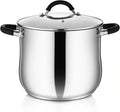 P&P CHEF 9.5" Stainless Steel Large Stock Pot by PPCHEF