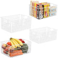 Orgneas Upright Freezer Organizer Bins, Metal Wire Basket