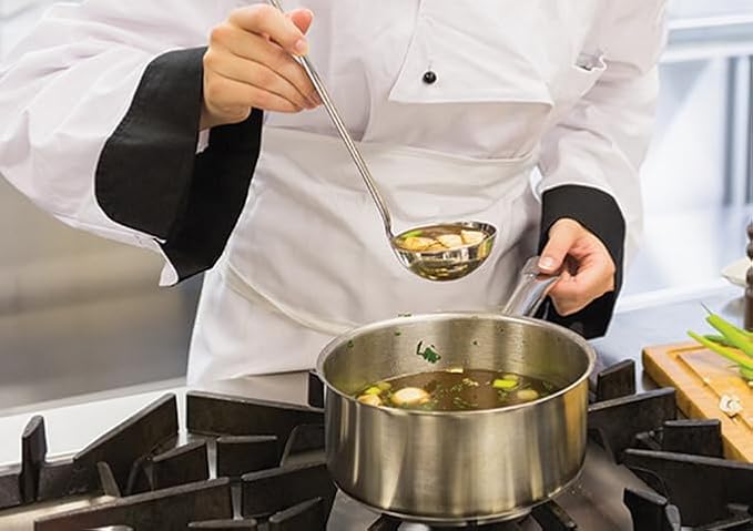 Winco Heavy-Duty Stainless Steel Sauce Pan - Image 8