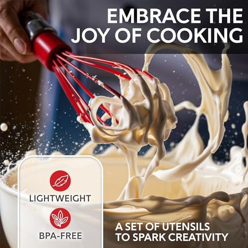Kitchen Utensils Set, 10 Nylon Stainless Steel Cooking Utensils, Non