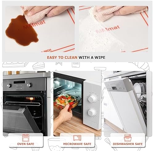 German Silicone Baking Mats - Cuttable 8/9/10 inches