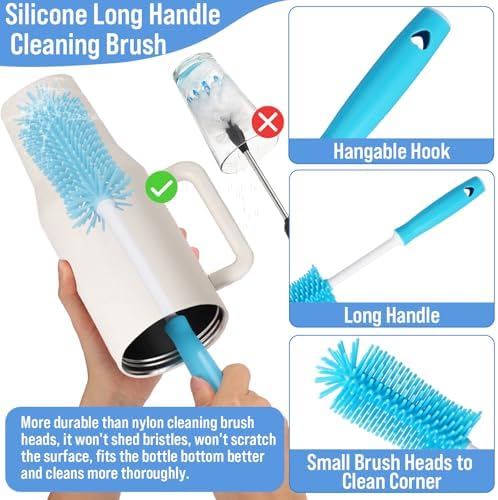 XANGNIER Water Bottle Cleaner Brush Kit for Hydrojug 32oz/40oz Cup,5