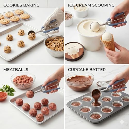 Cookie Scoop, Ice Cream Scoop, 1Tbsp/15 ml/0.5oz Cookie Scoops for